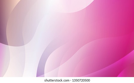 Abstract Shiny Waves. For Creative Templates, Cards, Color Covers Set. Vector Illustration with Color Gradient