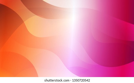 Abstract Shiny Waves. For Creative Templates, Cards, Color Covers Set. Vector Illustration with Color Gradient