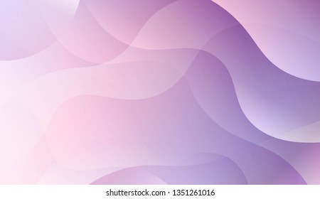 Abstract Shiny Waves. For Creative Templates, Cards, Color Covers Set. Vector Illustration with Color Gradient