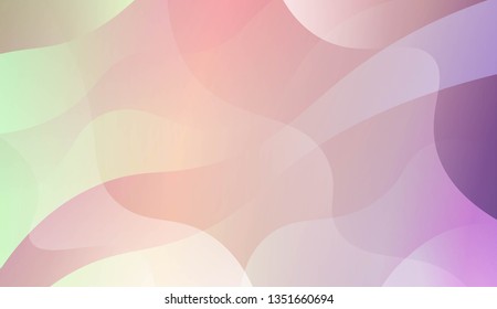 Abstract Shiny Waves. For Creative Templates, Cards, Color Covers Set. Vector Illustration with Color Gradient