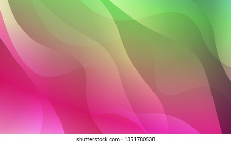 Abstract Shiny Waves. For Creative Templates, Cards, Color Covers Set. Vector Illustration with Color Gradient