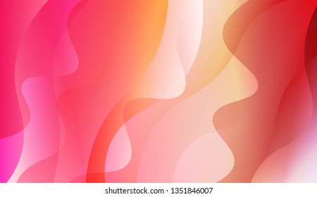 Abstract Shiny Waves. For Creative Templates, Cards, Color Covers Set. Vector Illustration with Color Gradient