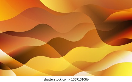 Abstract Shiny Waves. Design For Cover Page, Poster, Banner Of Websites. Vector Illustration with Color Gradient.