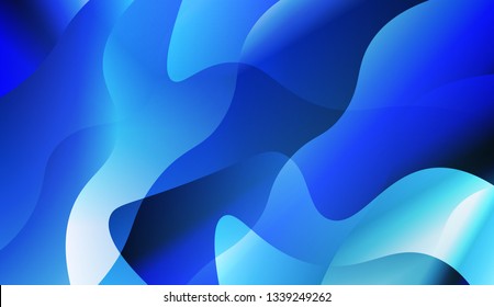 Abstract Shiny Waves. Design For Cover Page, Poster, Banner Of Websites. Vector Illustration with Color Gradient.