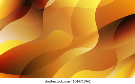 Abstract Shiny Waves. Design For Cover Page, Poster, Banner Of Websites. Vector Illustration with Color Gradient.