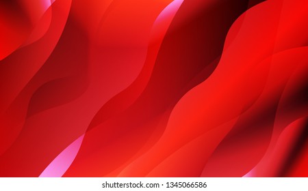 Abstract Shiny Waves. Design For Cover Page, Poster, Banner Of Websites. Vector Illustration with Color Gradient.