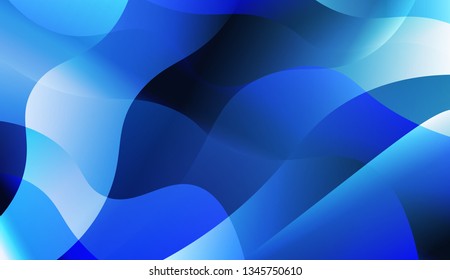 Abstract Shiny Waves. Design For Cover Page, Poster, Banner Of Websites. Vector Illustration with Color Gradient.