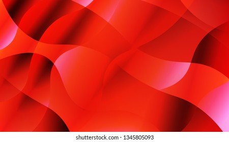 Abstract Shiny Waves. Design For Cover Page, Poster, Banner Of Websites. Vector Illustration with Color Gradient.