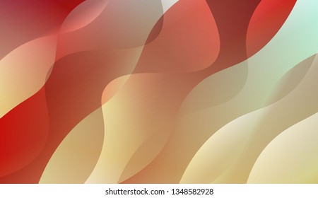Abstract Shiny Waves. Design For Your Header Page, Ad, Poster, Banner. Vector Illustration with Color Gradient