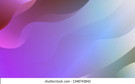 Abstract Shiny Waves. Design For Your Header Page, Ad, Poster, Banner. Vector Illustration with Color Gradient
