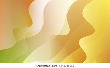 Abstract Shiny Waves. Design For Your Header Page, Ad, Poster, Banner. Vector Illustration with Color Gradient