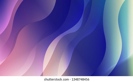 Abstract Shiny Waves. Design For Your Header Page, Ad, Poster, Banner. Vector Illustration with Color Gradient