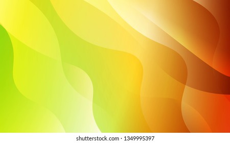 Abstract Shiny Waves. Design For Your Header Page, Ad, Poster, Banner. Vector Illustration with Color Gradient