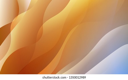 Abstract Shiny Waves. Design For Your Header Page, Ad, Poster, Banner. Vector Illustration with Color Gradient