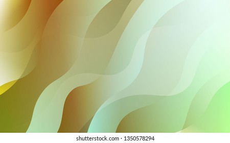 Abstract Shiny Waves. Design For Your Header Page, Ad, Poster, Banner. Vector Illustration with Color Gradient