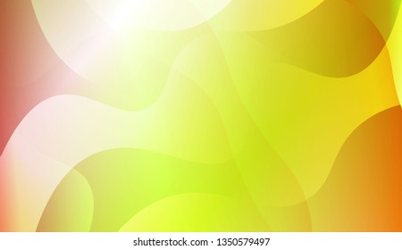 Abstract Shiny Waves. Design For Your Header Page, Ad, Poster, Banner. Vector Illustration with Color Gradient