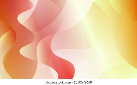 Abstract Shiny Waves. Design For Your Header Page, Ad, Poster, Banner. Vector Illustration with Color Gradient