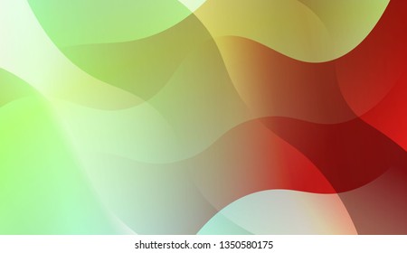 Abstract Shiny Waves. Design For Your Header Page, Ad, Poster, Banner. Vector Illustration with Color Gradient