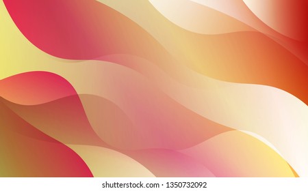 Abstract Shiny Waves. Design For Your Header Page, Ad, Poster, Banner. Vector Illustration with Color Gradient