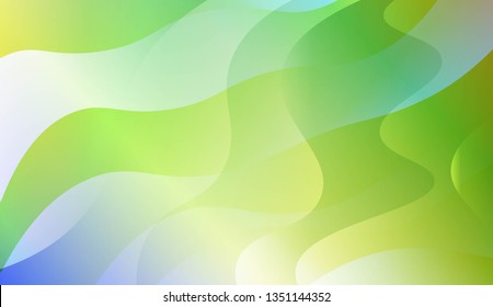 Abstract Shiny Waves. Design For Your Header Page, Ad, Poster, Banner. Vector Illustration with Color Gradient