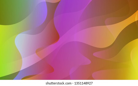 Abstract Shiny Waves. Design For Your Header Page, Ad, Poster, Banner. Vector Illustration with Color Gradient