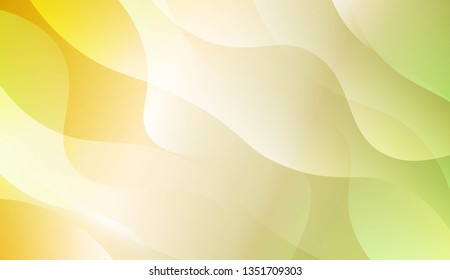 Abstract Shiny Waves. Design For Your Header Page, Ad, Poster, Banner. Vector Illustration with Color Gradient