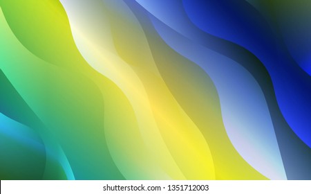 Abstract Shiny Waves. Design For Your Header Page, Ad, Poster, Banner. Vector Illustration with Color Gradient