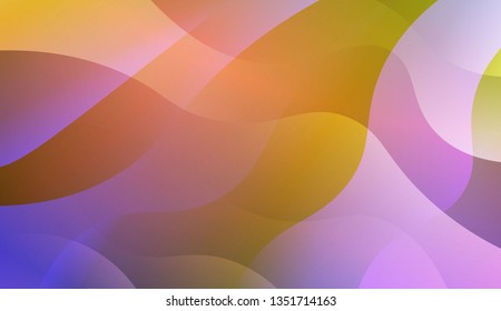 Abstract Shiny Waves. Design For Your Header Page, Ad, Poster, Banner. Vector Illustration with Color Gradient