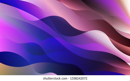 Abstract Shiny Waves. For Elegant Pattern Cover Book. Vector Illustration with Color Gradient