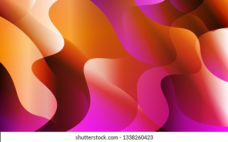 Abstract Shiny Waves. For Elegant Pattern Cover Book. Vector Illustration with Color Gradient