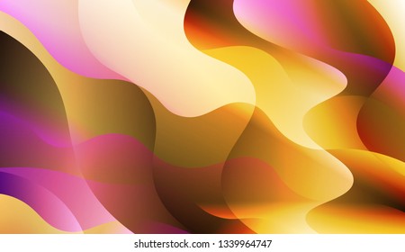 Abstract Shiny Waves. For Elegant Pattern Cover Book. Vector Illustration with Color Gradient