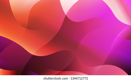 Abstract Shiny Waves. For Elegant Pattern Cover Book. Vector Illustration with Color Gradient