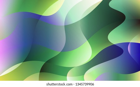 Abstract Shiny Waves. For Elegant Pattern Cover Book. Vector Illustration with Color Gradient