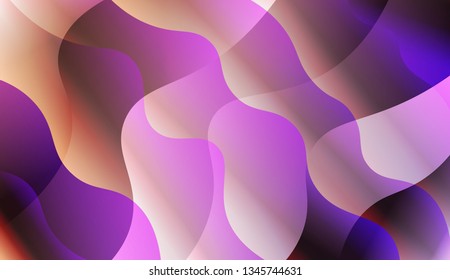 Abstract Shiny Waves. For Elegant Pattern Cover Book. Vector Illustration with Color Gradient