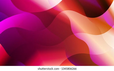 Abstract Shiny Waves. For Elegant Pattern Cover Book. Vector Illustration with Color Gradient