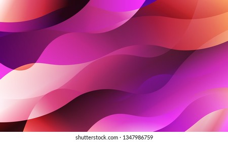Abstract Shiny Waves. For Elegant Pattern Cover Book. Vector Illustration with Color Gradient