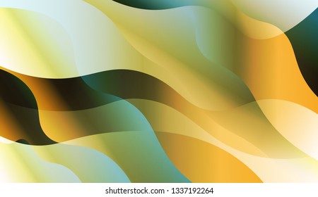 Abstract Shiny Waves. For Flyer, Brochure, Booklet And Websites Design Vector Illustration