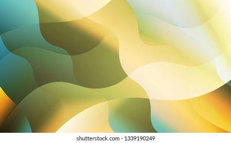 Abstract Shiny Waves. For Flyer, Brochure, Booklet And Websites Design Vector Illustration