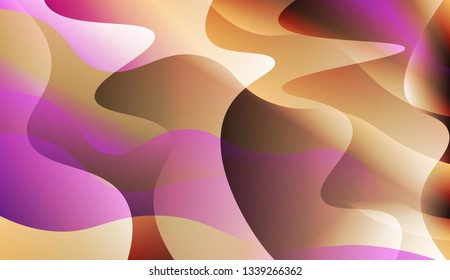 Abstract Shiny Waves. For Flyer, Brochure, Booklet And Websites Design Vector Illustration