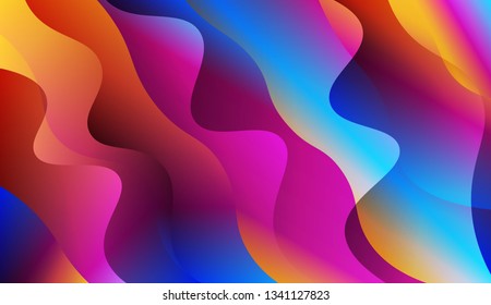 Abstract Shiny Waves. For Flyer, Brochure, Booklet And Websites Design Vector Illustration