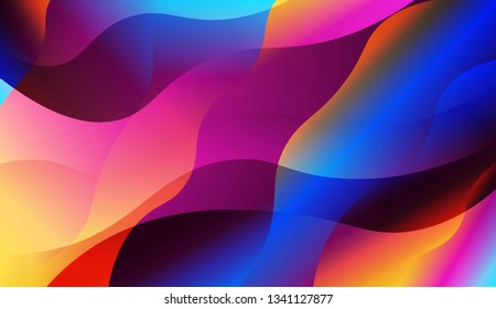 Abstract Shiny Waves. For Flyer, Brochure, Booklet And Websites Design Vector Illustration