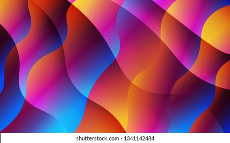 Abstract Shiny Waves. For Flyer, Brochure, Booklet And Websites Design Vector Illustration