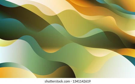 Abstract Shiny Waves. For Flyer, Brochure, Booklet And Websites Design Vector Illustration