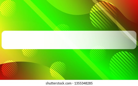 Abstract Shiny Waves, Lines, Circle, Space for Text. For Your Design Ad, Banner, Cover Page. Vector Illustration with Color Gradient