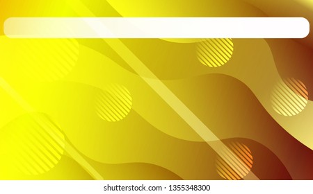 Abstract Shiny Waves, Lines, Circle, Space for Text. For Your Design Ad, Banner, Cover Page. Vector Illustration with Color Gradient