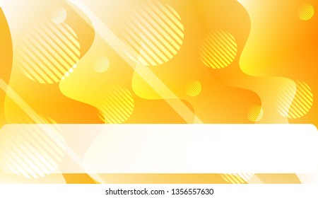 Abstract Shiny Waves, Lines, Circle, Space for Text. For Cover Page, Landing Page, Banner. Vector Illustration with Color Gradient