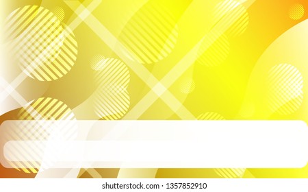 Abstract Shiny Waves, Lines, Circle, Space for Text. For Your Design Ad, Banner, Cover Page. Vector Illustration with Color Gradient