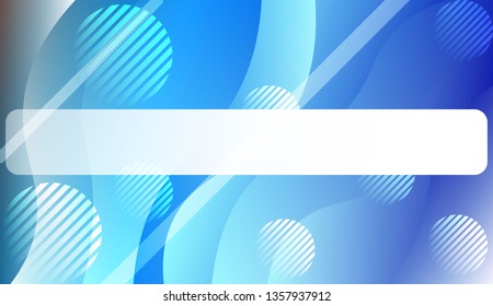 Abstract Shiny Waves, Lines, Circle, Space for Text. For Cover Page, Landing Page, Banner. Vector Illustration with Color Gradient