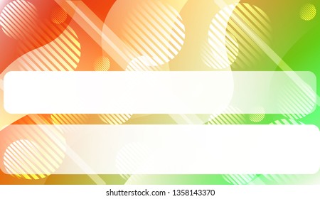 Abstract Shiny Waves, Lines, Circle, Space for Text. For Your Design Ad, Banner, Cover Page. Vector Illustration with Color Gradient