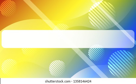 Abstract Shiny Waves, Lines, Circle, Space for Text. For Your Design Ad, Banner, Cover Page. Vector Illustration with Color Gradient